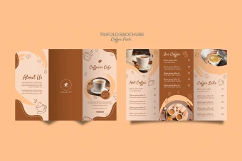 بروشور 3لت دورو برای قهوه و کاکائو و شکلات و کافی شاپ