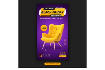 دانلود طرح لایه باز بنر استوری شبکه های اجتماعی