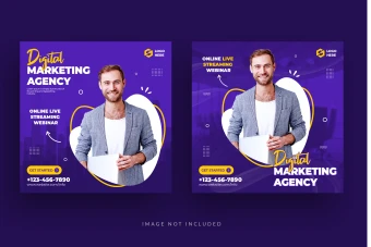 دانلود طرح لایه باز قالب پست شبکه های اجتماعی