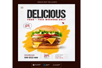 دانلود طرح لایه باز قالب پست اینستاگرام و شبکه های اجتماعی