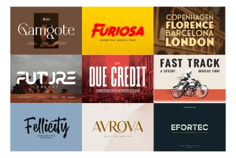 دانلود مجموعه 9 فونت حرفه ای و پریمیوم سری 1