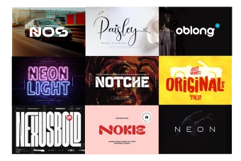دانلود مجموعه 9 فونت حرفه ای و پریمیوم سری 6