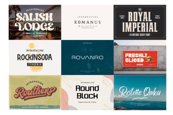 دانلود مجموعه 9 فونت حرفه ای و پریمیوم سری 8