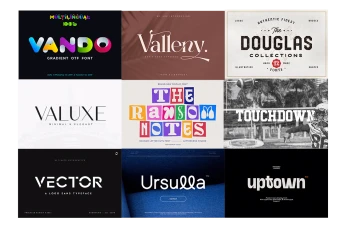 دانلود مجموعه 9 فونت حرفه ای و پریمیوم سری 10