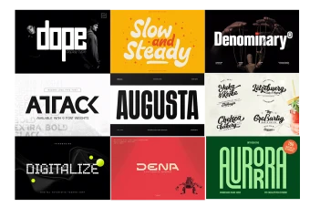 دانلود مجموعه 9 فونت حرفه ای و پریمیوم سری 12