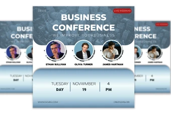 دانلود قالب آماده پست اینستاگرام برای وبینار آنلاین