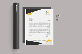 دانلود فایل لایه باز سربرگ شرکتی وتجاری