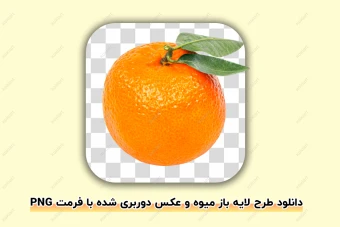 دانلود تصویر پرتقال دوربری شده و بدون پس زمینه با فرمت پی ان جی (PNG)