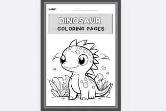 کاربرگ رنگ آمیزی دایناسور