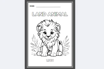 کاربرگ رنگ آمیزی حیوانات