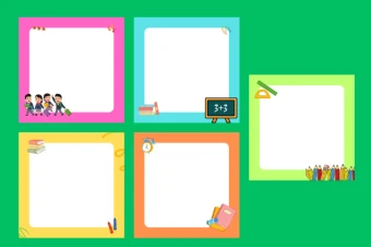 قالب پست اینستاگرام مخصوص مدرسه