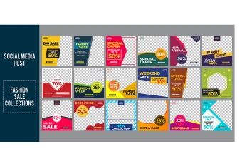 18 قالب لایه باز پست اینستاگرام