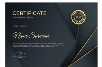 فایل لایه باز گواهینامه