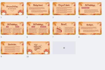 تمپلیت پاورپوینت طرح پاییزی لایه باز