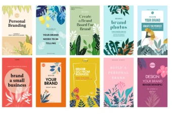 10 قالب تراکت و پوستر با تم کلاسیک و طبیعت لایه باز