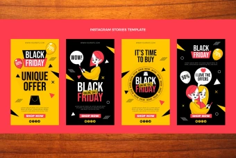 طرح لایه باز استوری تبلیغاتی فروش و تخفیف بلک فرایدی  blackfriday با طراحی لوکس و جذاب شماره 102