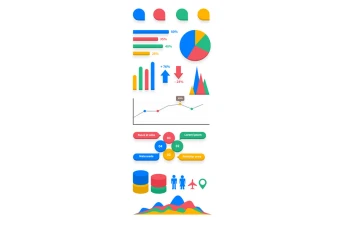 اینفوگرافیک آمار و ارقام و اعداد و اندازه گیری