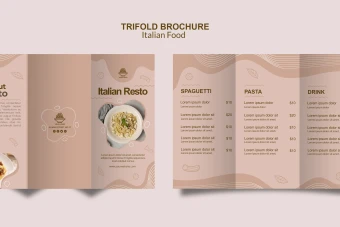 بروشور 3لت دورو برای رستوران