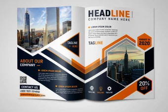 بروشور دو لت برای کسب و کار ساختمان