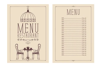 فایل لایه باز منو کافه و رستوران