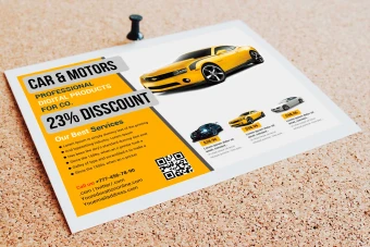 دانلود تراکت تبلیغاتی لوازم یدکی خودرو تعمیر گاه اتومبیل اتو گالری خودرو