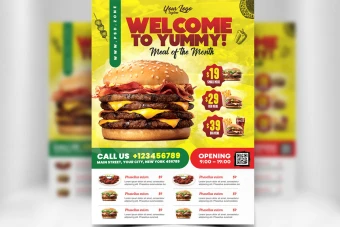 دانلود تراکت تبلیغاتی رستوران