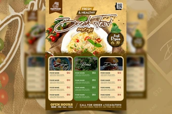 دانلود تراکت و منو رستوران