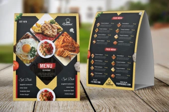 دانلود منوی رستوران دو رو