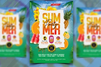 دانلود زیباترین تراکت تبلیغاتی پوستر آبمیوه و فروش ویژه تابستانه