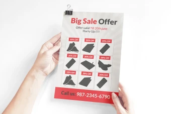 تراکت تبلیغاتی فروش ویژه زمستانه