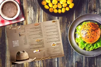 دانلود طرح لایه باز منوی کافه رستوران و فست فود