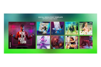 فایل لایه باز قالب پست اینستاگرام باشگاه ورزشی