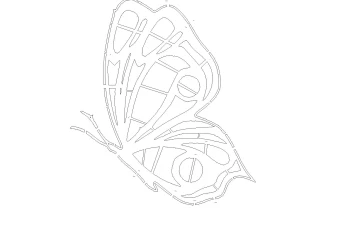 فایل فشرده شابلون  دکوراتیو طرح پروانه طرح ویژه برش لیزری و حکاکی1