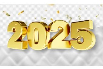 طرح PSD آغاز سال نو میلادی 2025