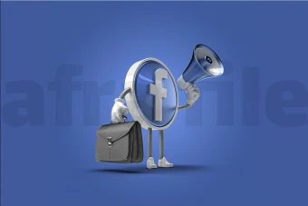 لیبل پریمیوم لایه باز سه بعدی فیسبوک psd