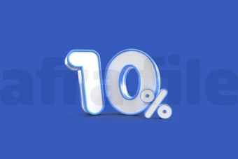 لیبل پریمیوم لایه باز سه بعدی تخفیف ده درصدی psd