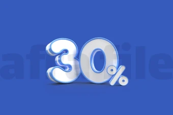 لیبل پریمیوم لایه باز سه بعدی تخفیف سی درصدی psd