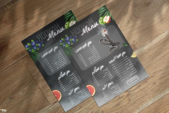 دانلود طرح لایه باز منو قلیان