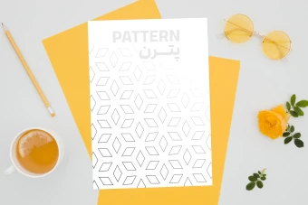 وکتور لایه باز پترن مثلثی طرح جواهری لوکس