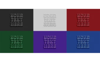 افکت سه بعدی متن لایه باز