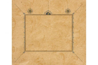 طرح قدیمی طرح خوشنویسی ابر و باد با پس زمینه حاشیه دار لایه باز فتوشاپ مناسب طراحی اسلامی و تهذیب دار