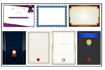 بیش از 8۰مدل طرح گواهی نامه ، تقدیرنامه ، توافق نامه ، قرارداد ، قول نامه ، مدرک دوره و سرتیفیکیت های خام