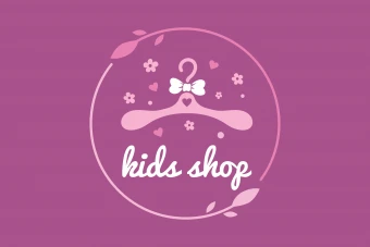 لوگو فروشگاه لباس کودک- کد 1087