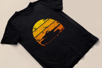 موکاپ تیشرت مشکی