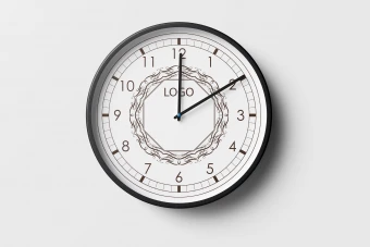 ساعت دیواری تبلیغاتی با سنتی ایرانی همراه با موکاپ