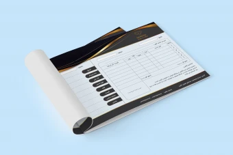 طرح لایه باز فاکتور طلا و جواهر فروشی