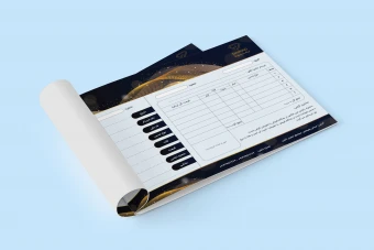 طرح لایه باز فاکتور طلا و جواهر فروشی