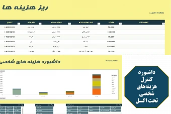 دانلود داشبورد مدیریت هزینه های شخصی در اکسل
