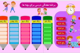 برنامه ریزی روزانه درسی برای کودکان