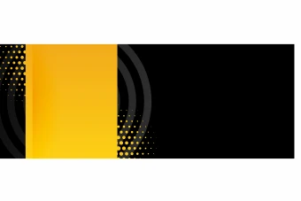 دانلود طرح لایه باز و وکتور تمپلیت و قالب بنر رنگ مشکی و زرد